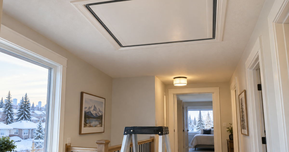 Air-Sealing an Attic Hatch in Calgary: Stop a Hidden Winter Draft