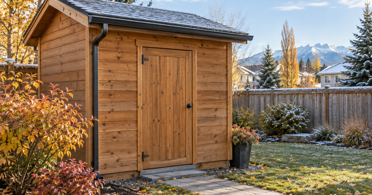 How to Prepare Your Backyard Shed for a Calgary Winter