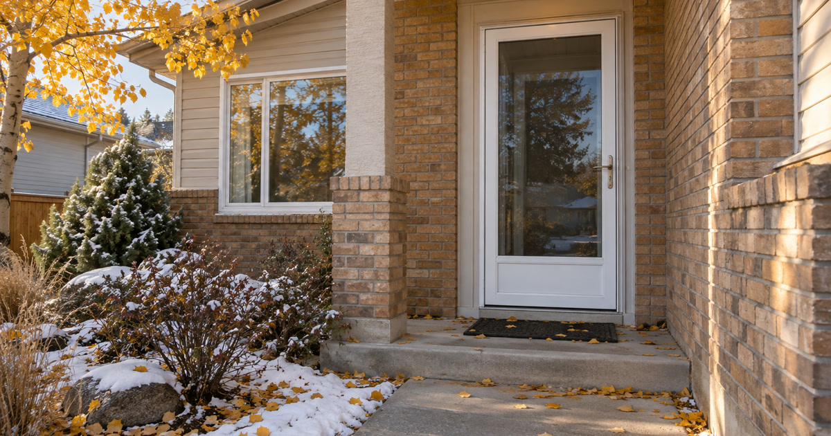 Storm Door Maintenance in Calgary: A Fall Checklist for Winter